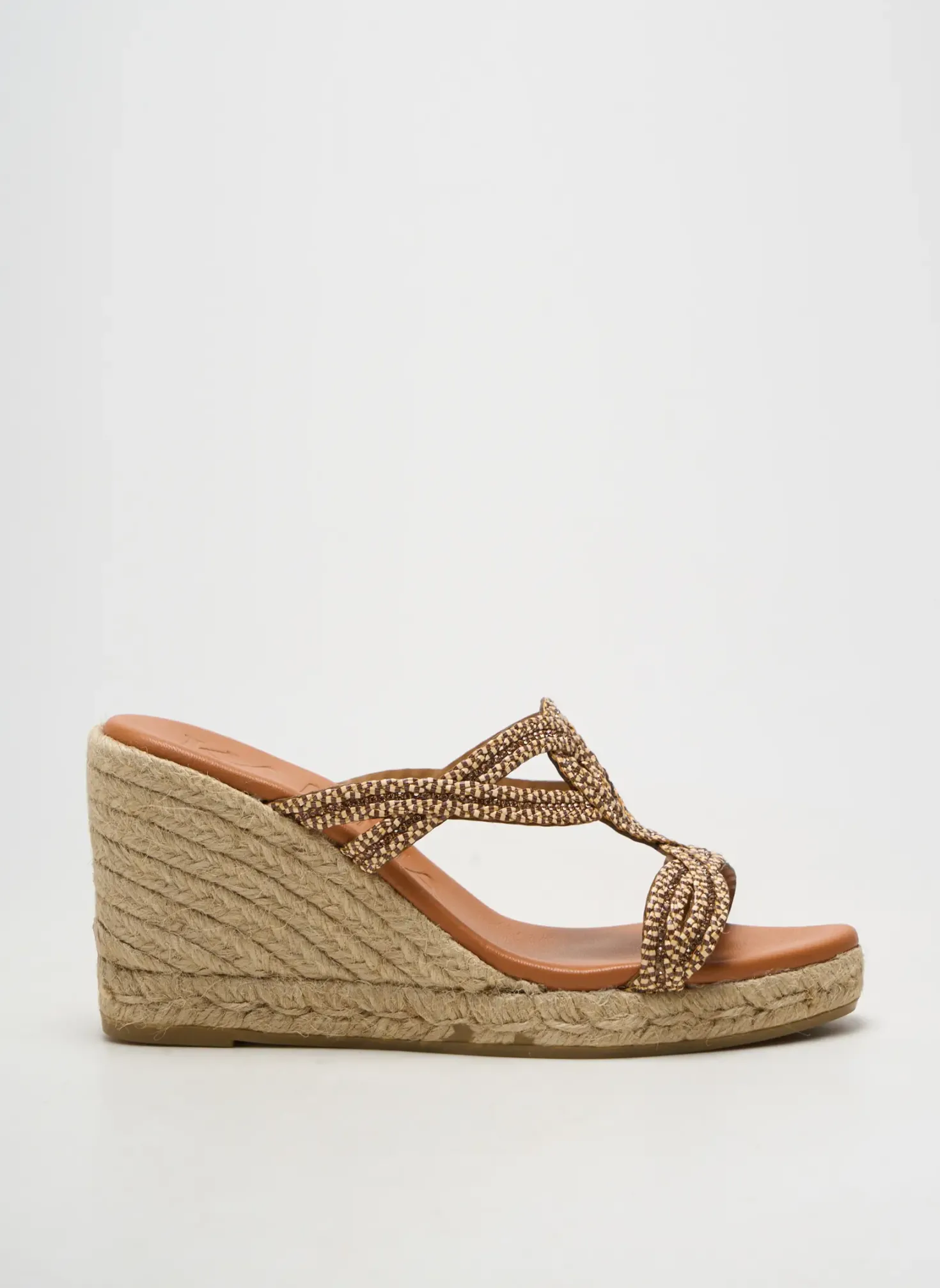 Espadrilles Kanna Marron Talon De 7 À 9cm
