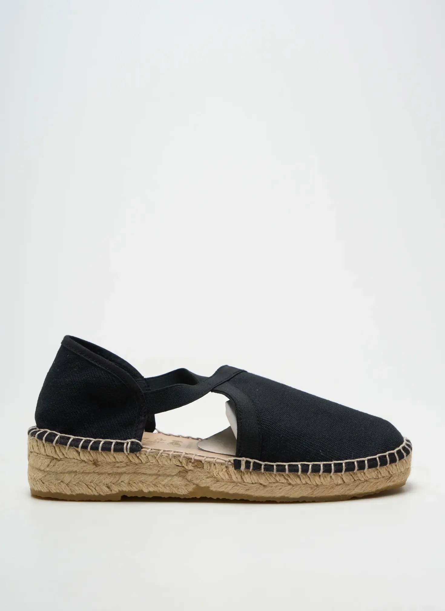 Espadrilles La Maison De L'espadrille Noir Talon De 4 À 6cm