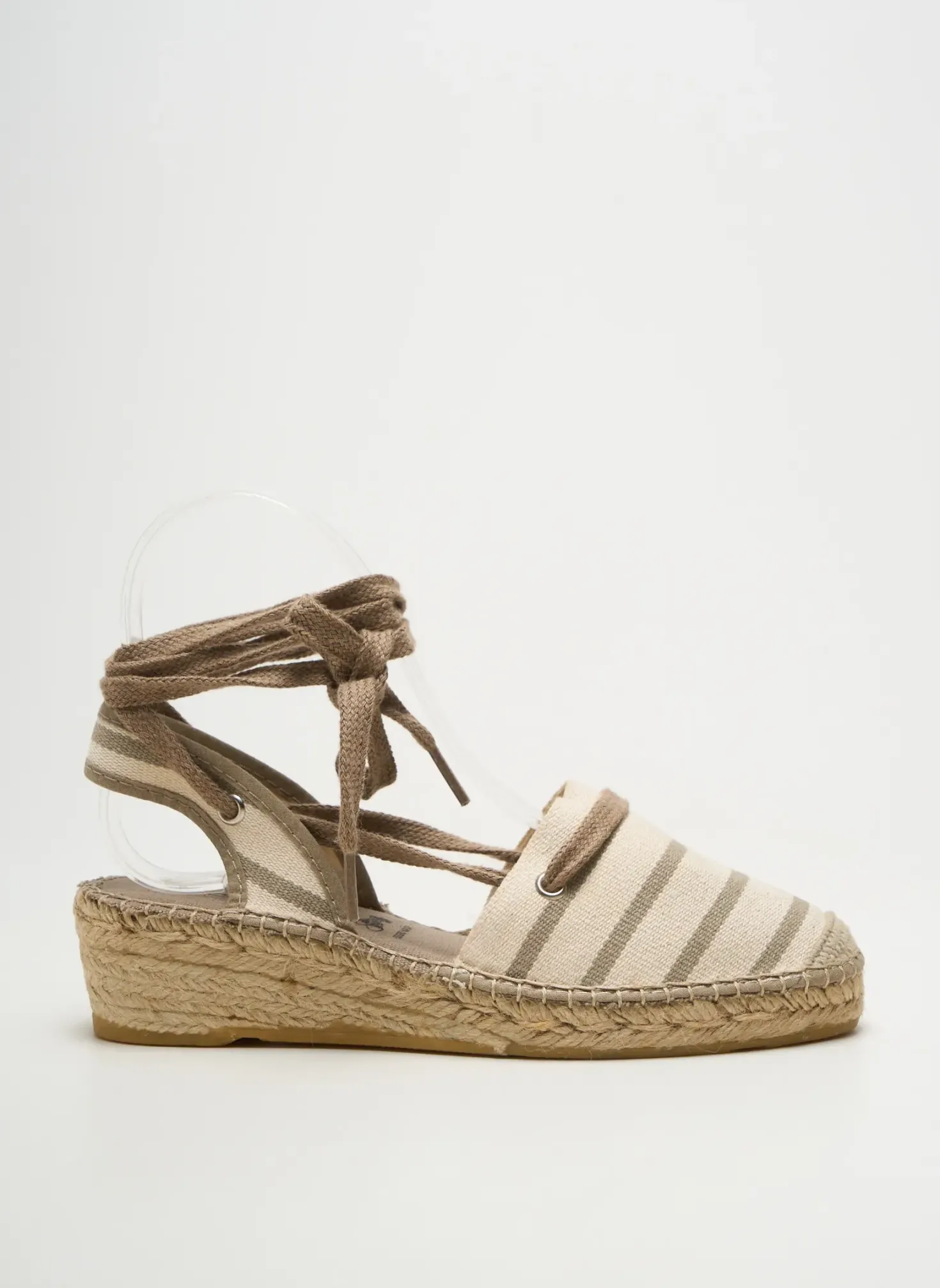 Espadrilles La Maison De L'espadrille Beige Talon De 4 À 6cm