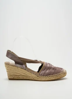 Espadrilles La Maison De L'espadrille Beige Talon De 7 À 9cm