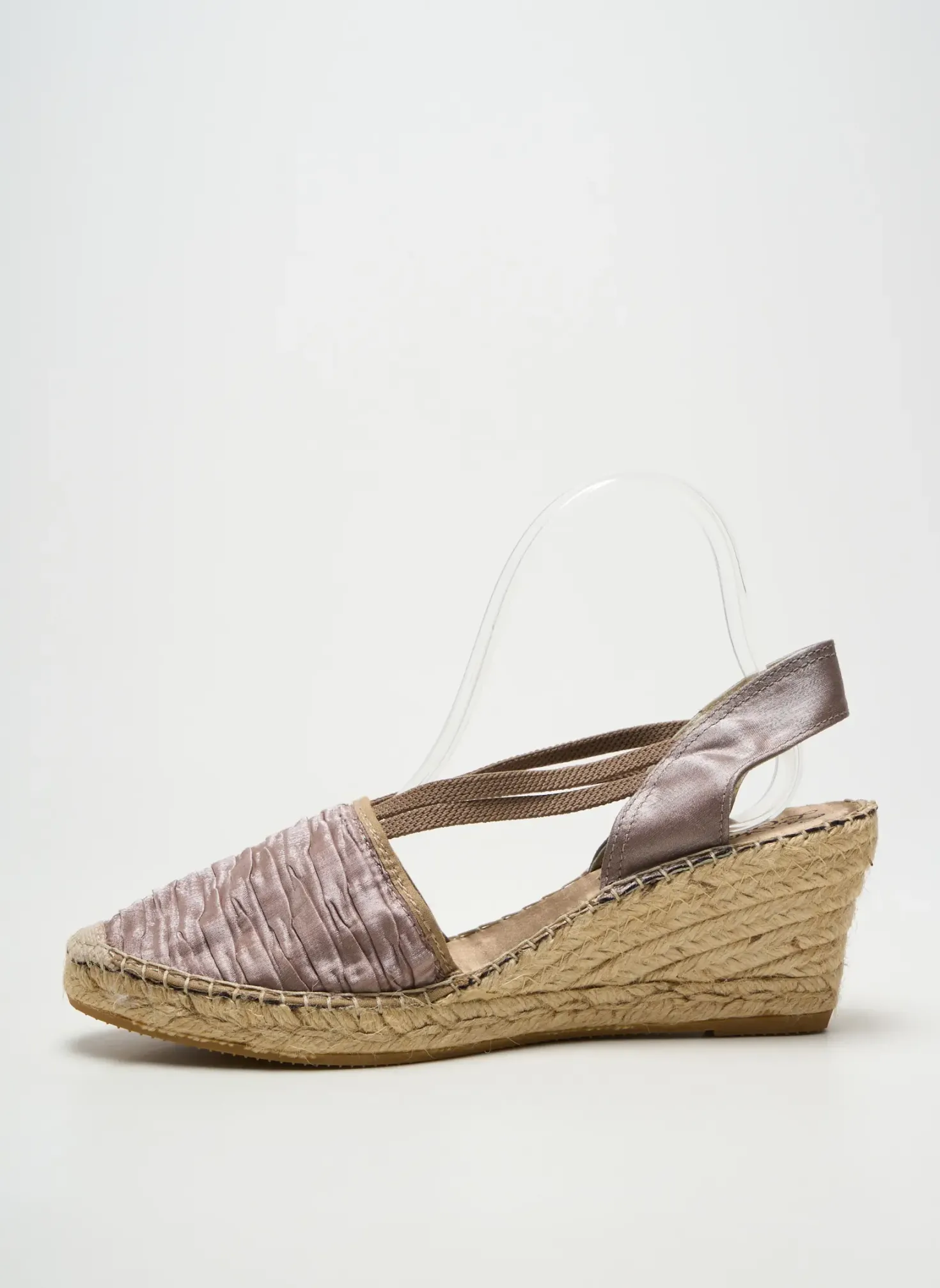 Espadrilles La Maison De L'espadrille Beige Talon De 7 À 9cm