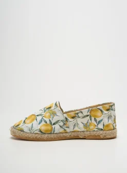 Espadrilles La Maison De L'espadrille Jaune Talon Plat Jusqu'à 3cm
