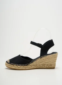Espadrilles La Maison De L'espadrille Noir Talon De 4 À 6cm