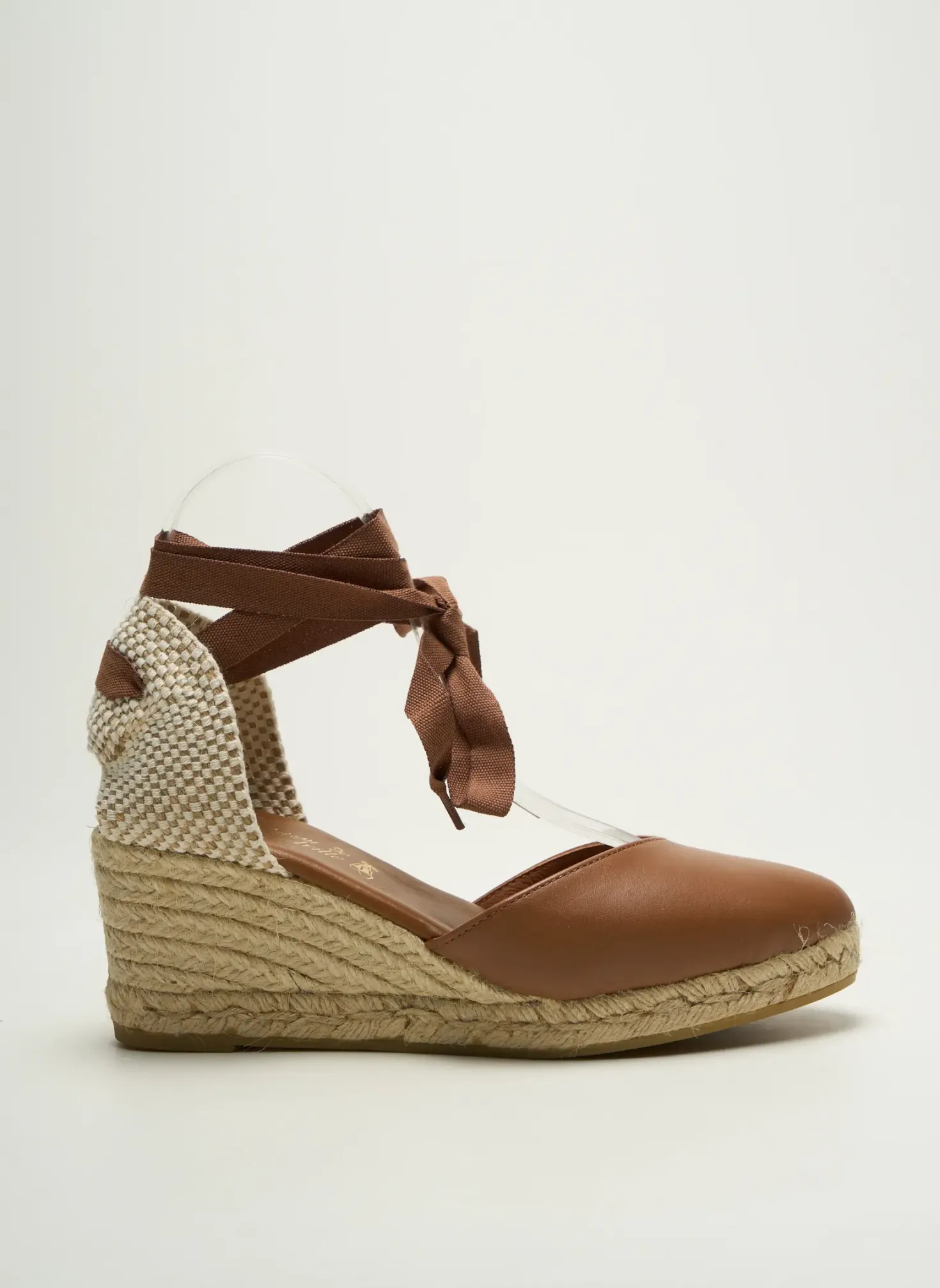 Espadrilles La Maison De L'espadrille Marron Talon De 7 À 9cm
