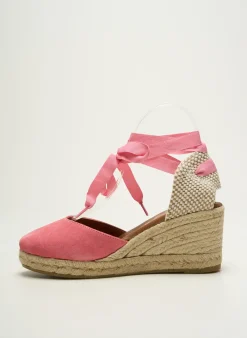 Espadrilles La Maison De L'espadrille Argent Talon De 7 À 9cm