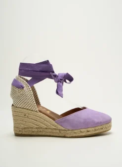 Espadrilles La Maison De L'espadrille Violet Talon De 7 À 9cm