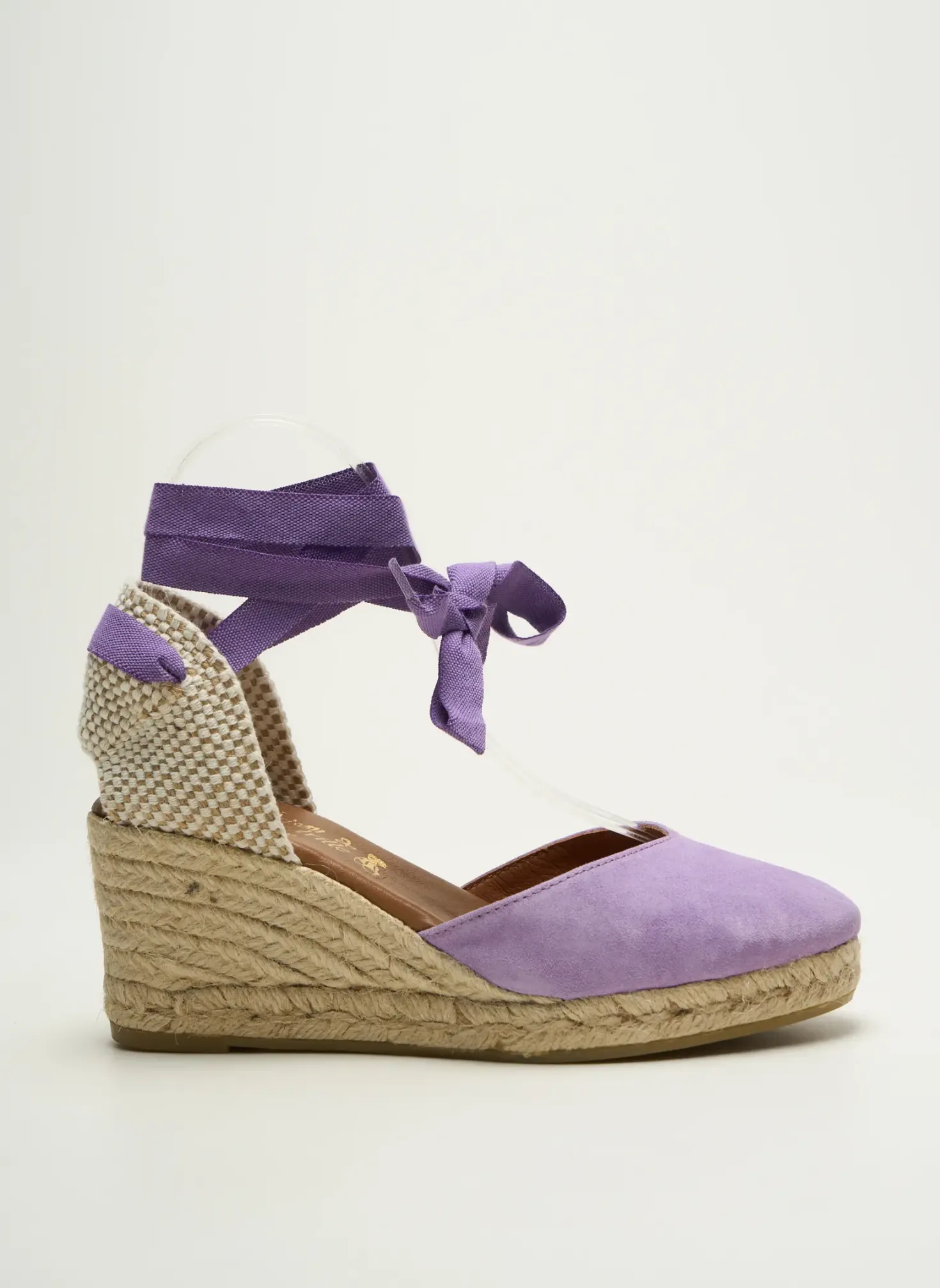 Espadrilles La Maison De L'espadrille Violet Talon De 7 À 9cm