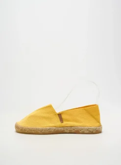 Espadrilles La Maison De L'espadrille Jaune Talon Plat Jusqu'à 3cm