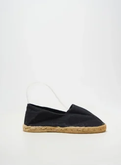 Espadrilles La Maison De L'espadrille Noir Talon Plat Jusqu'à 3cm