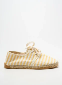 Espadrilles La Maison De L'espadrille Jaune Talon Plat Jusqu'à 3cm