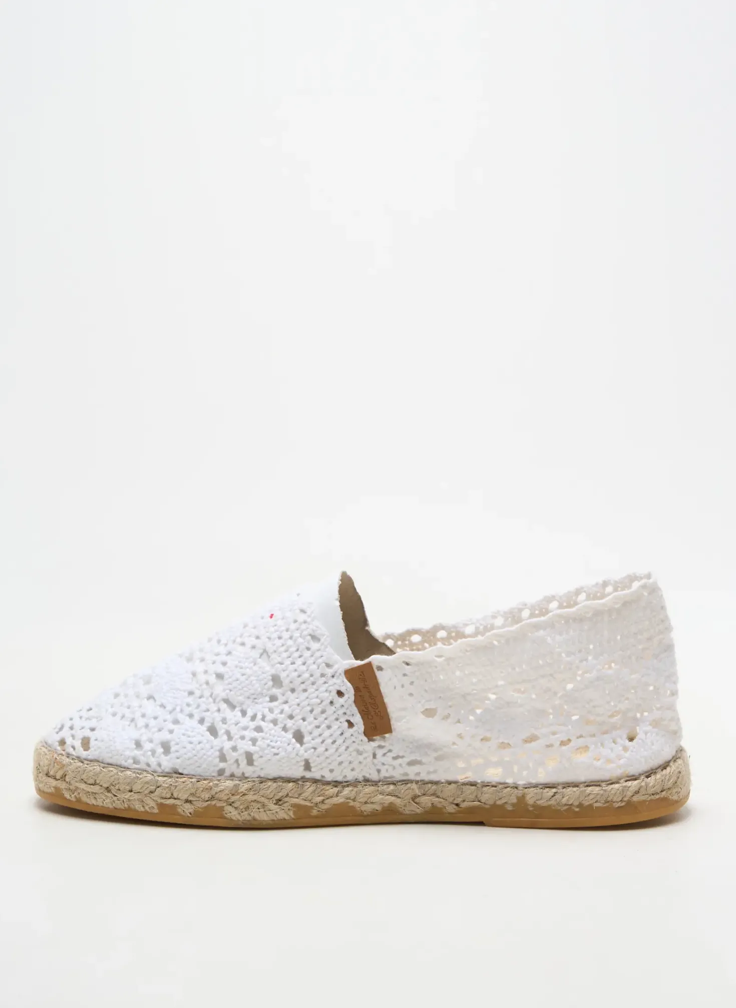 Espadrilles La Maison De L'espadrille Blanc Talon Plat Jusqu'à 3cm