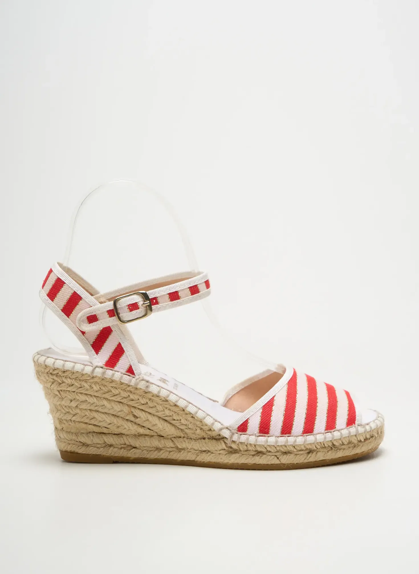Espadrilles La Maison De L'espadrille Rouge Talon De 7 À 9cm