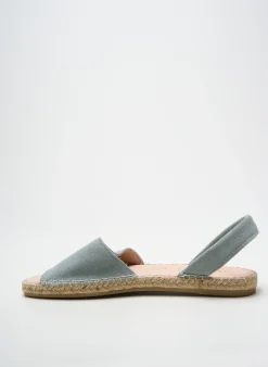 Espadrilles Macarena Bleu Talon Plat Jusqu'à 3cm