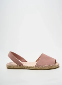 Espadrilles Macarena Rose Talon Plat Jusqu'à 3cm