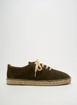 Espadrilles M.moustache Vert Bout Rond