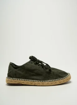 Espadrilles Natural World Vert Bout Rond