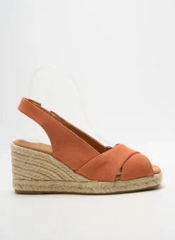 Espadrilles Pölka Rose Talon De 7 À 9cm