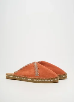 Espadrilles Suyute Orange Talon Plat Jusqu'à 3cm