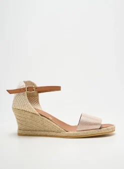 Espadrilles Thierry 21 Rose Talon De 4 À 6cm