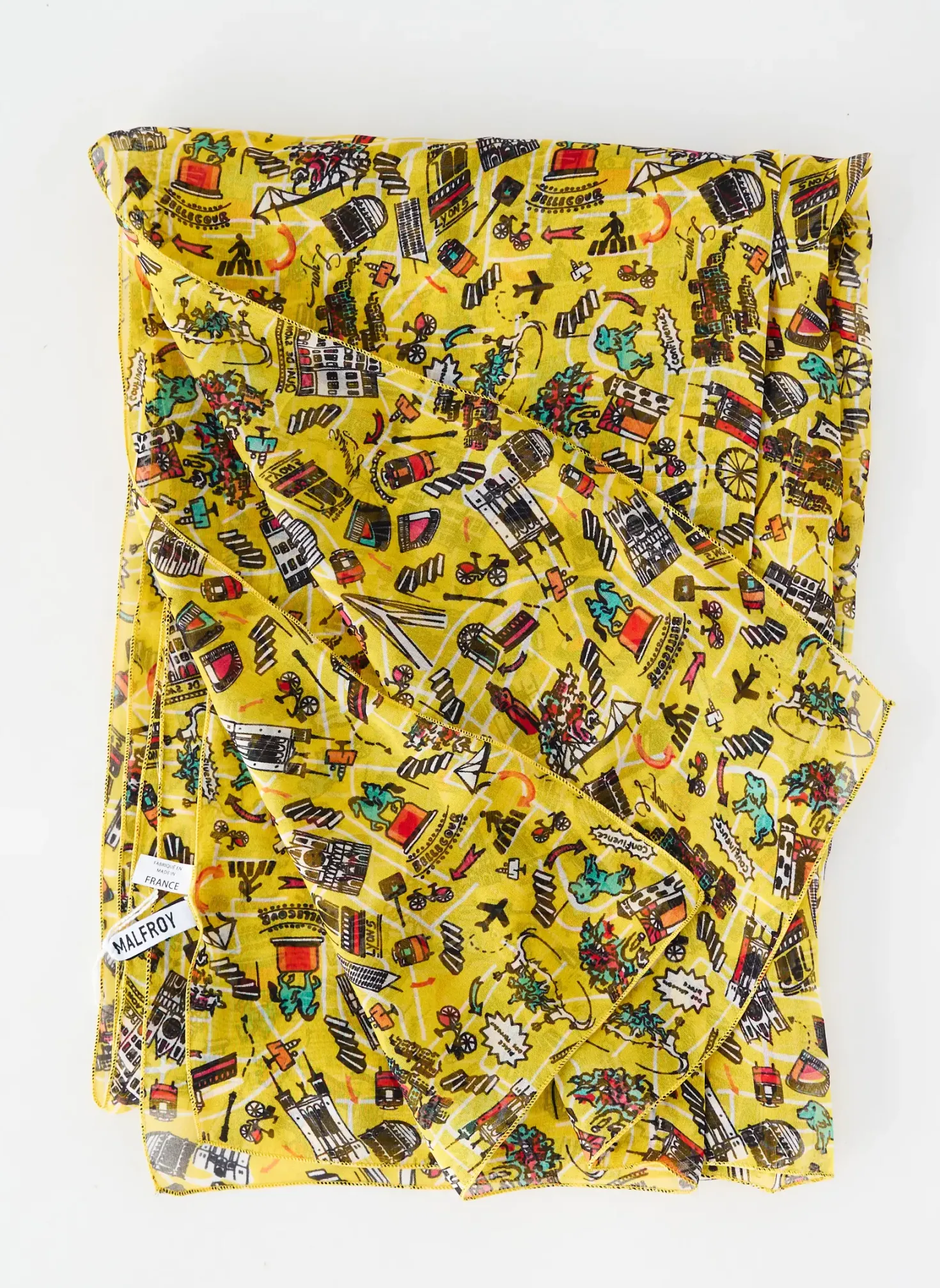 Foulard Malfroy Jaune