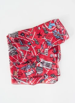 Foulard Malfroy Rouge