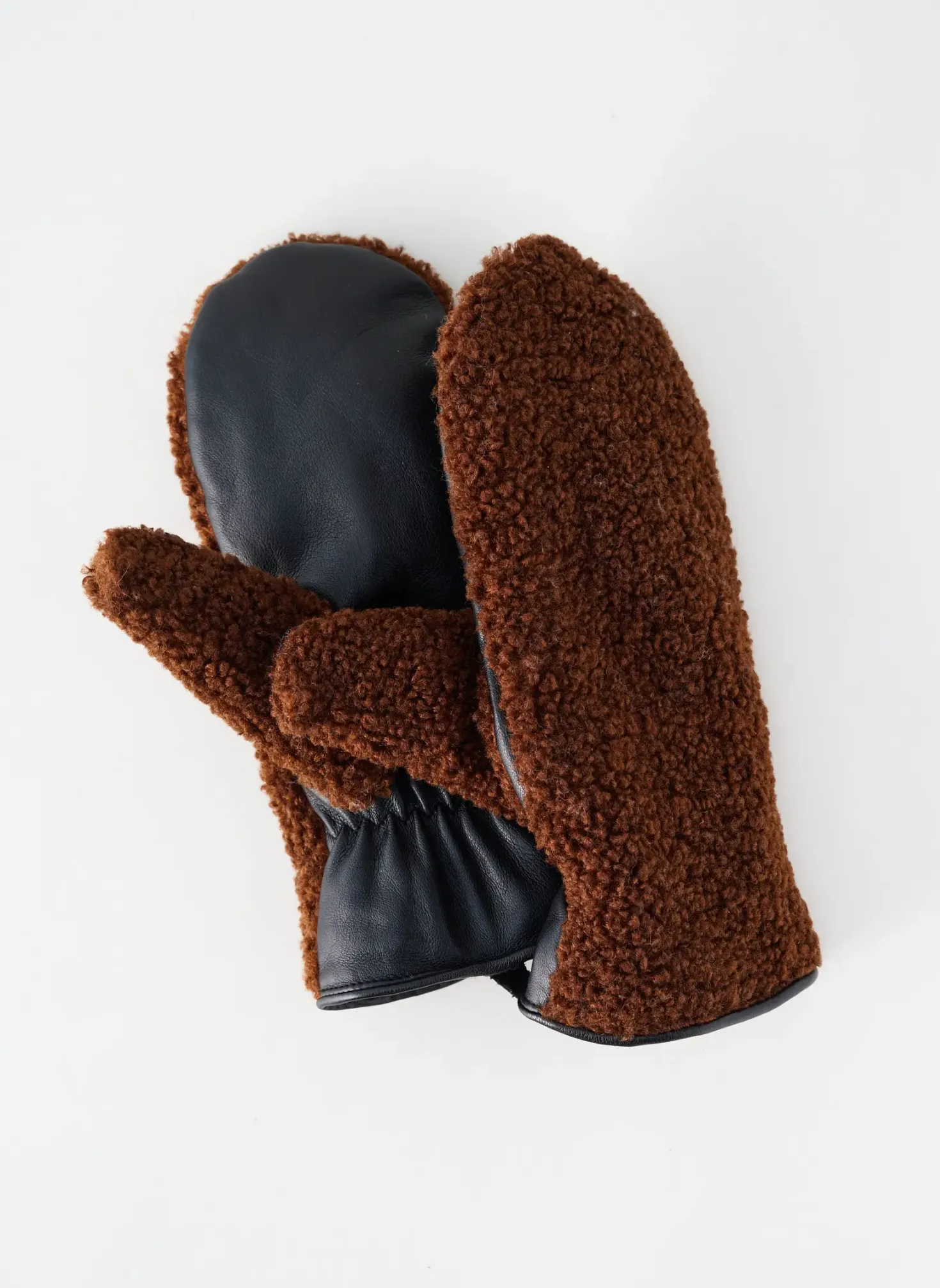 Gants Pieces Marron