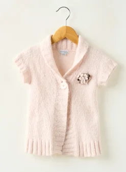 Gilet Manches Courtes Confetti Rose