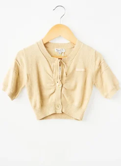 Gilet Manches Courtes Eliane Et Lena Beige