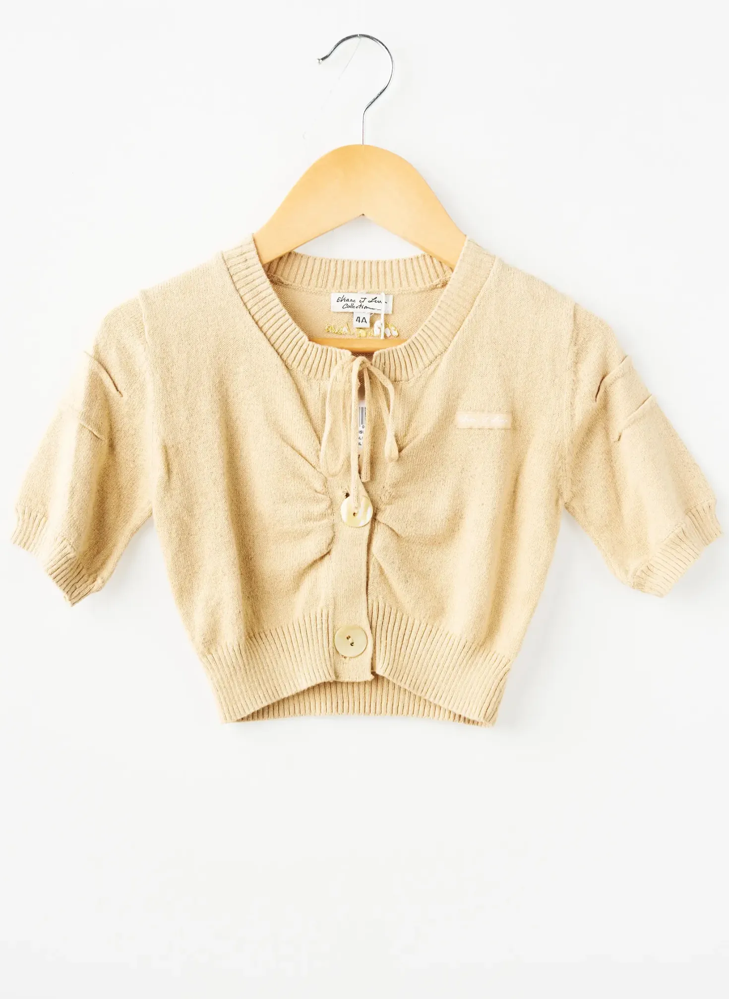 Gilet Manches Courtes Eliane Et Lena Beige
