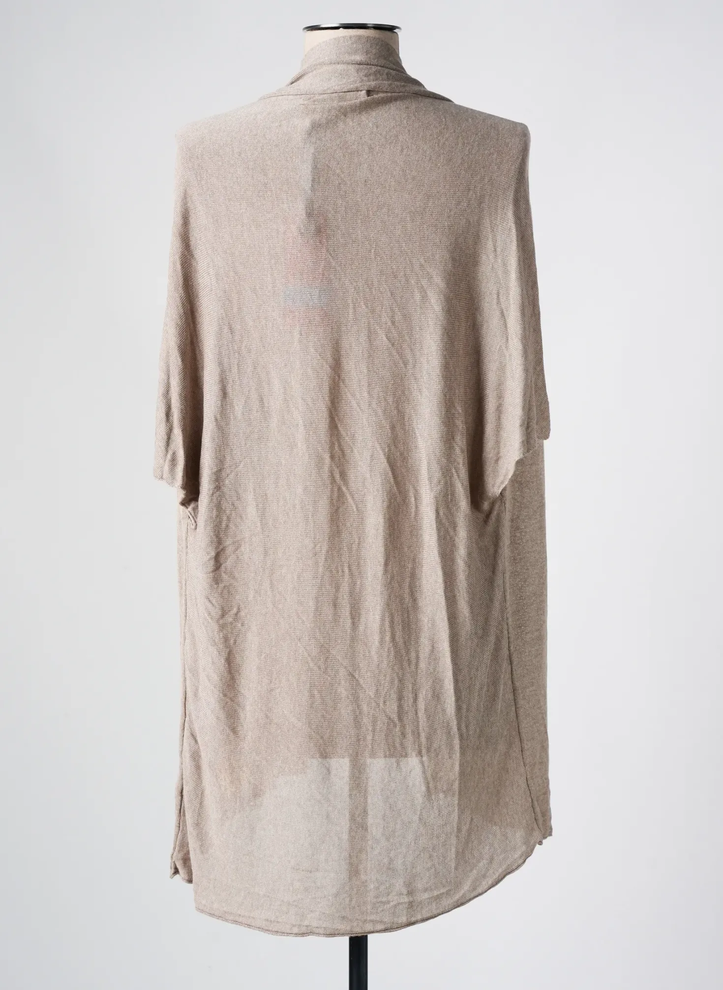 Gilet Manches Courtes La Fee Maraboutee Beige