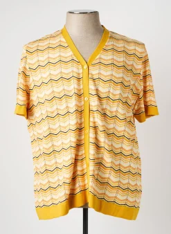 Gilet Manches Courtes Thel Elegance Jaune