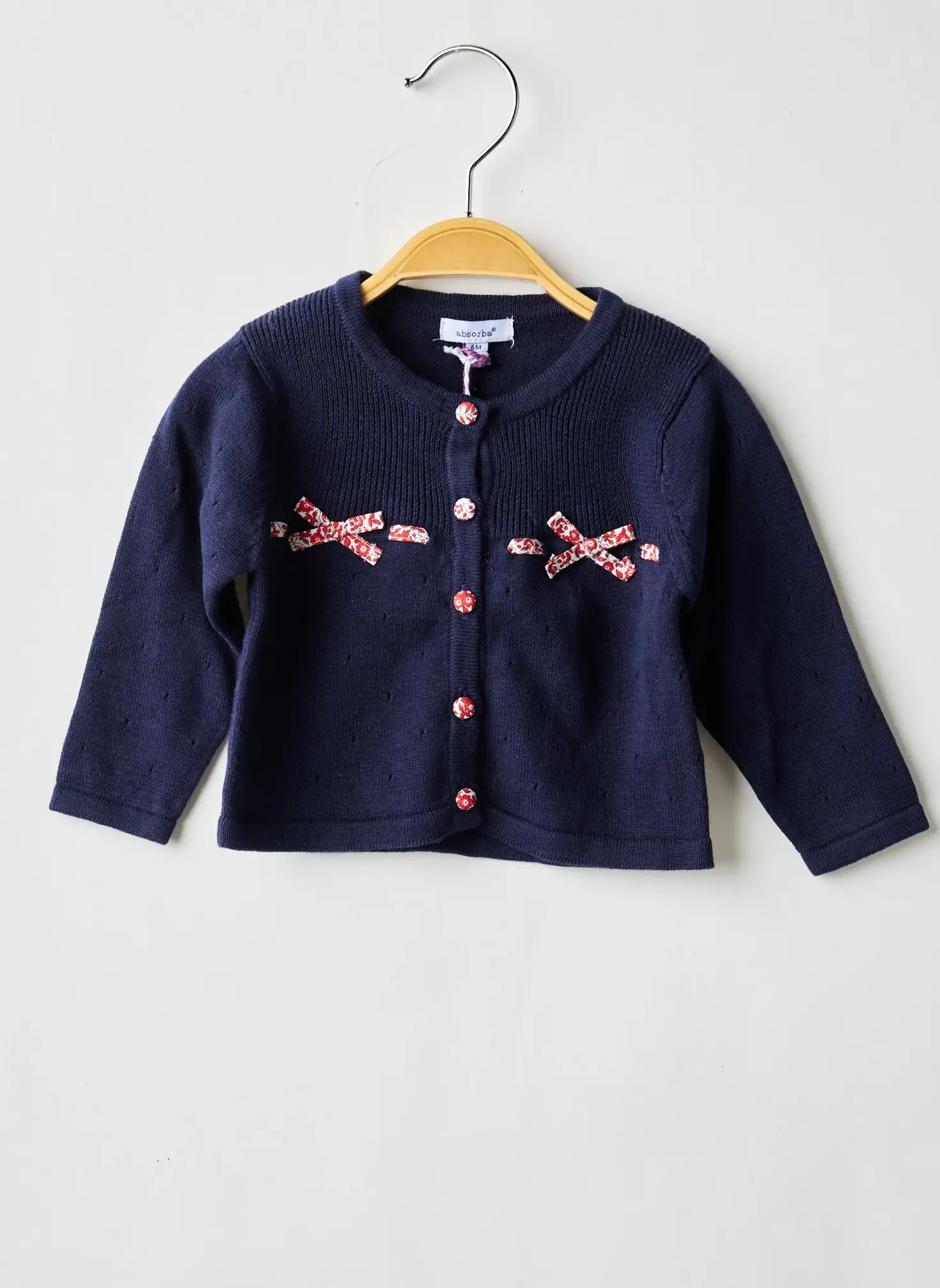 Gilet Manches Longues Absorba Bleu