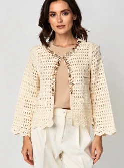 Gilet Manches Longues Angela Davis Beige