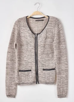 Gilet Manches Longues Berenice Beige