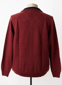 Gilet Manches Longues Brown Jury Rouge