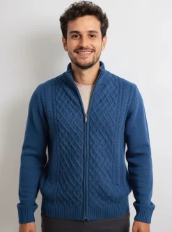 Gilet Manches Longues Cambridge Bleu