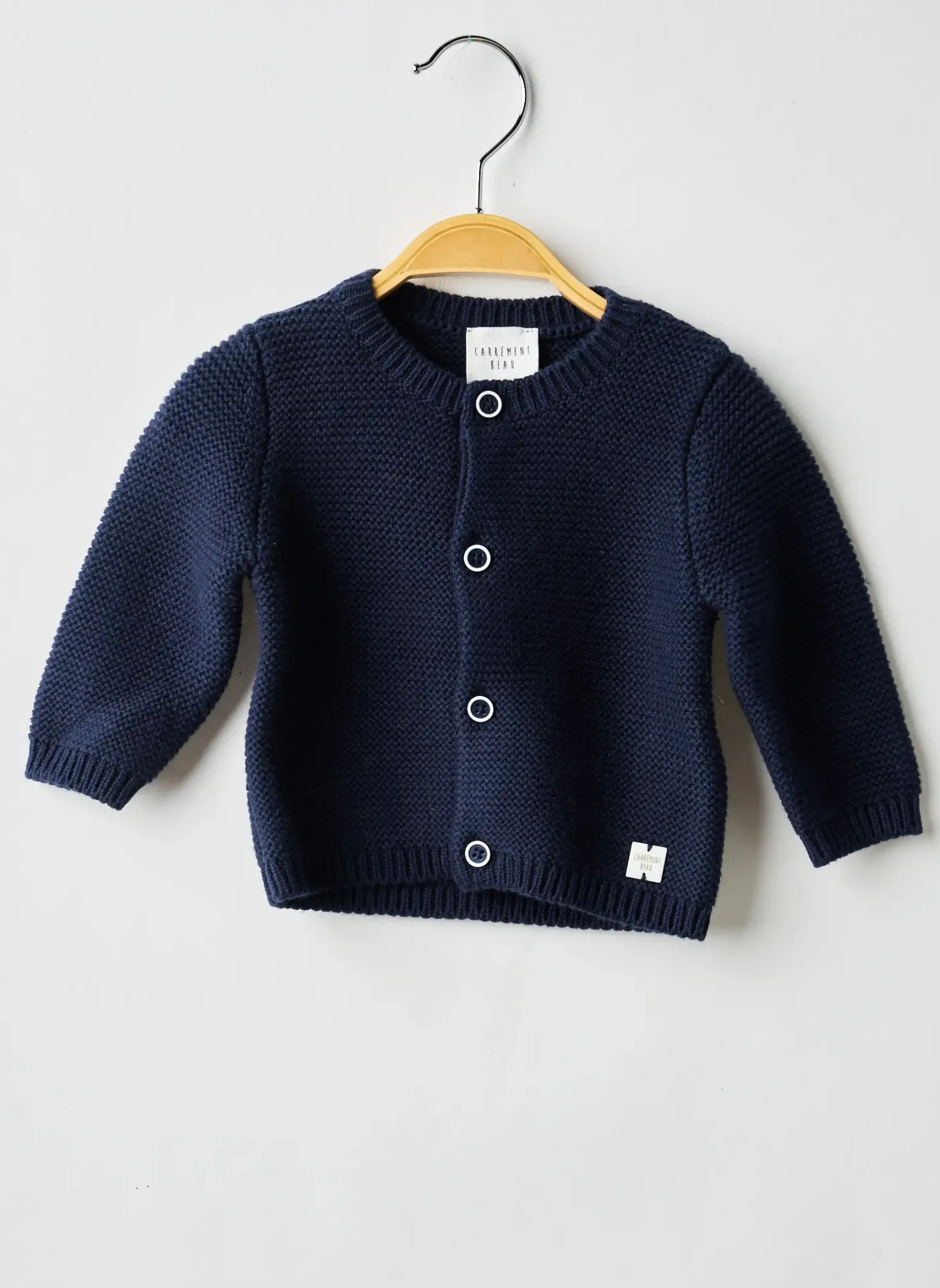 Gilet Manches Longues Carrement Beau Bleu