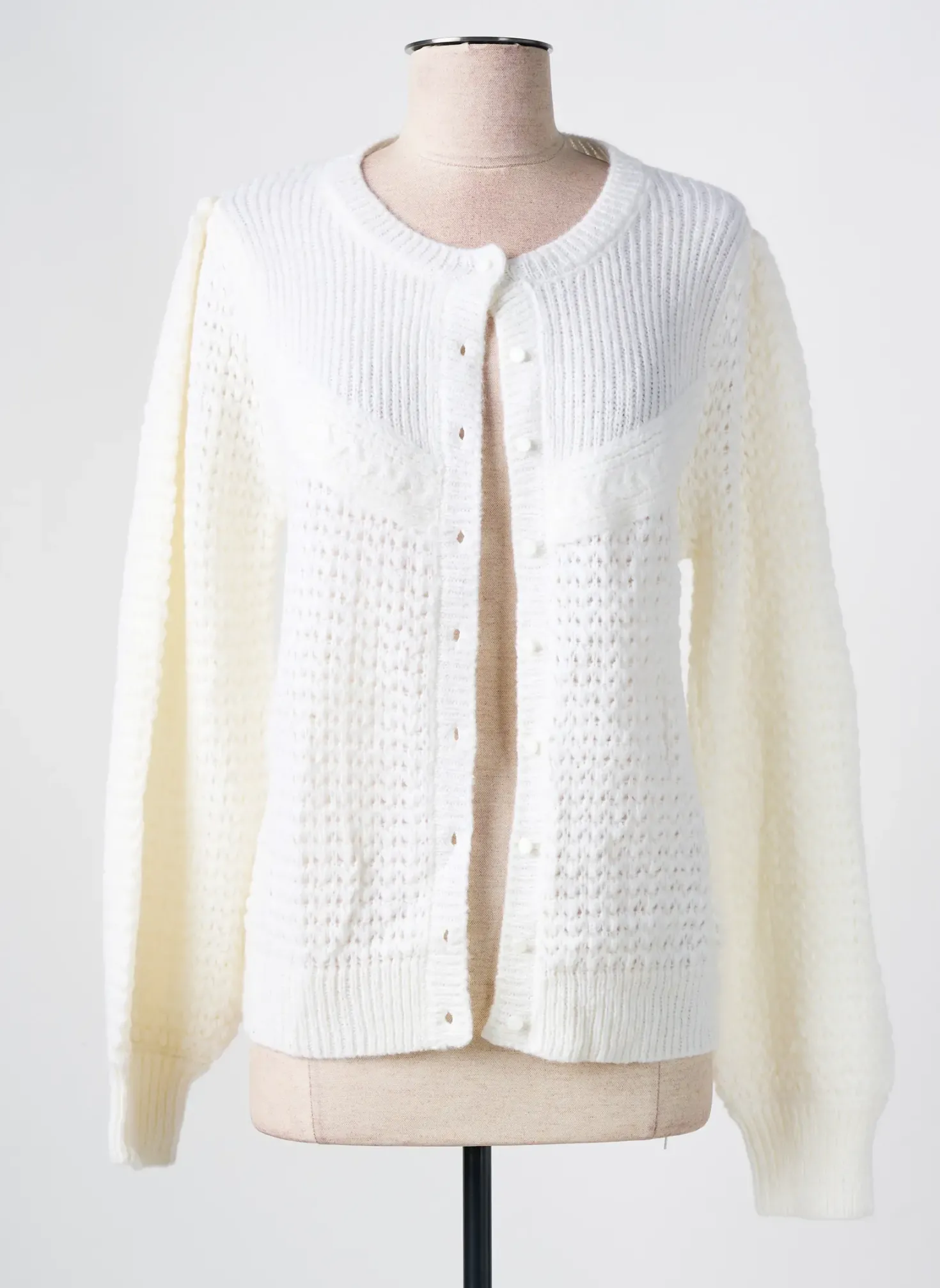 Gilet Manches Longues C'est Beau La Vie Beige