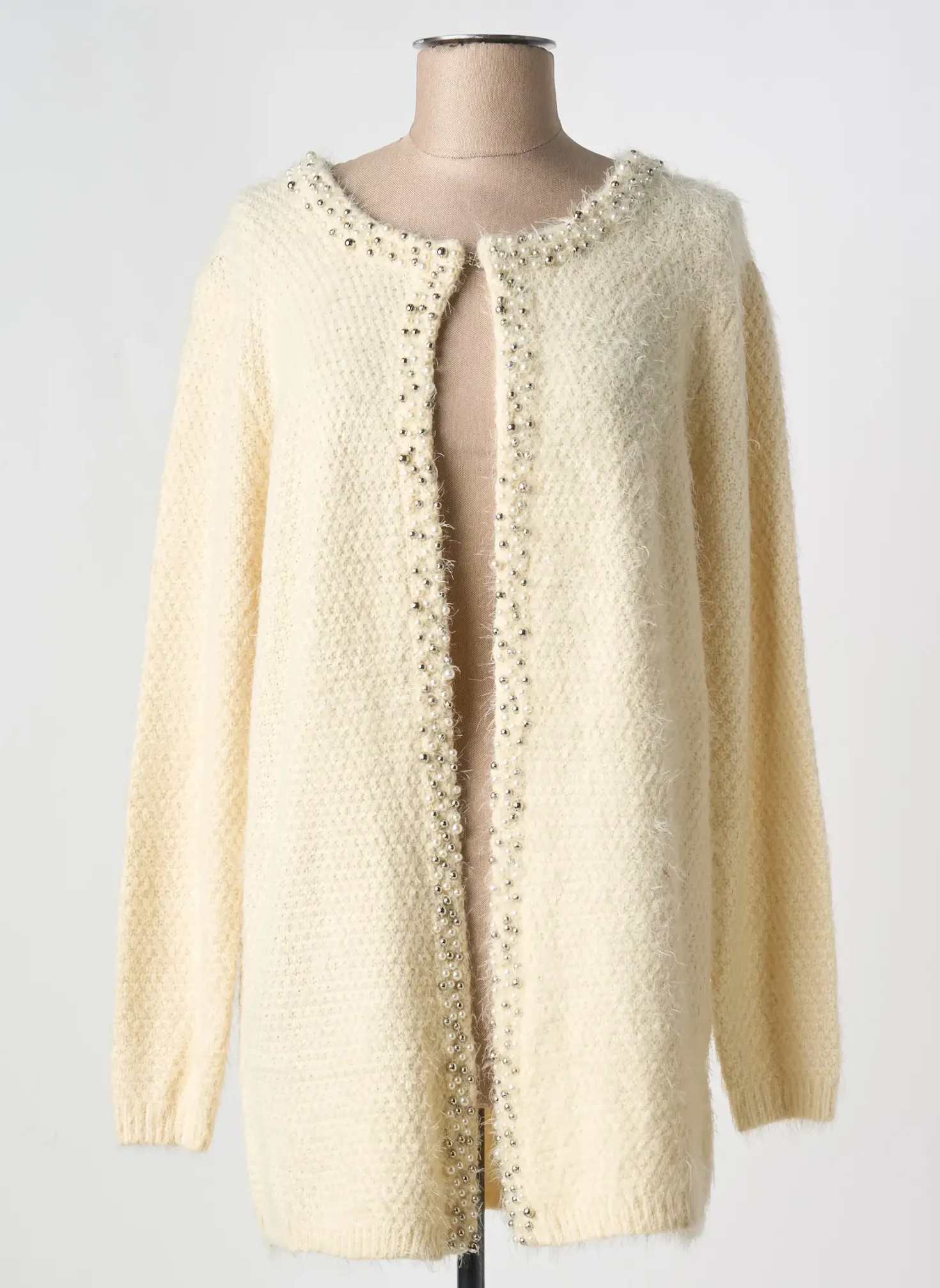 Gilet Manches Longues Cherry Couture Beige