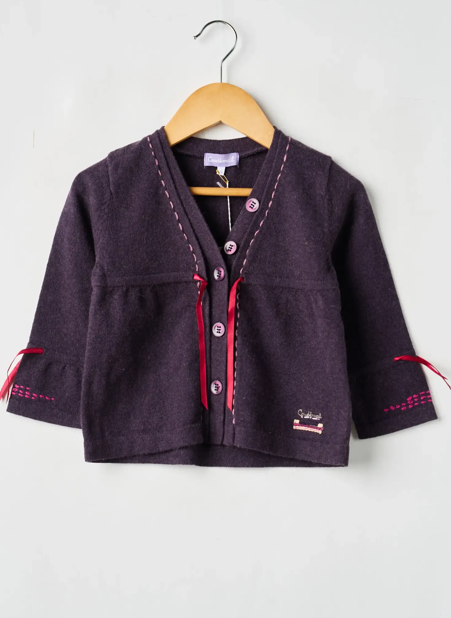 Gilet Manches Longues Coudemail Violet