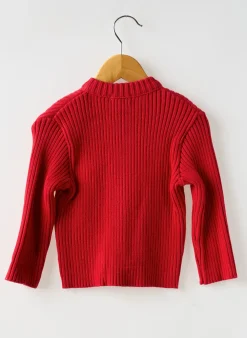 Gilet Manches Longues Coudemail Rouge
