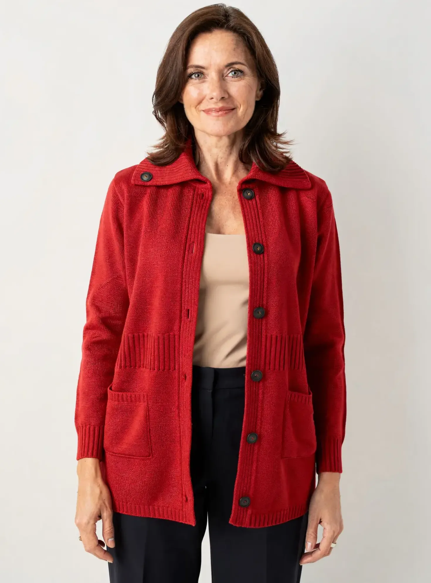 Gilet Manches Longues Duger Rouge