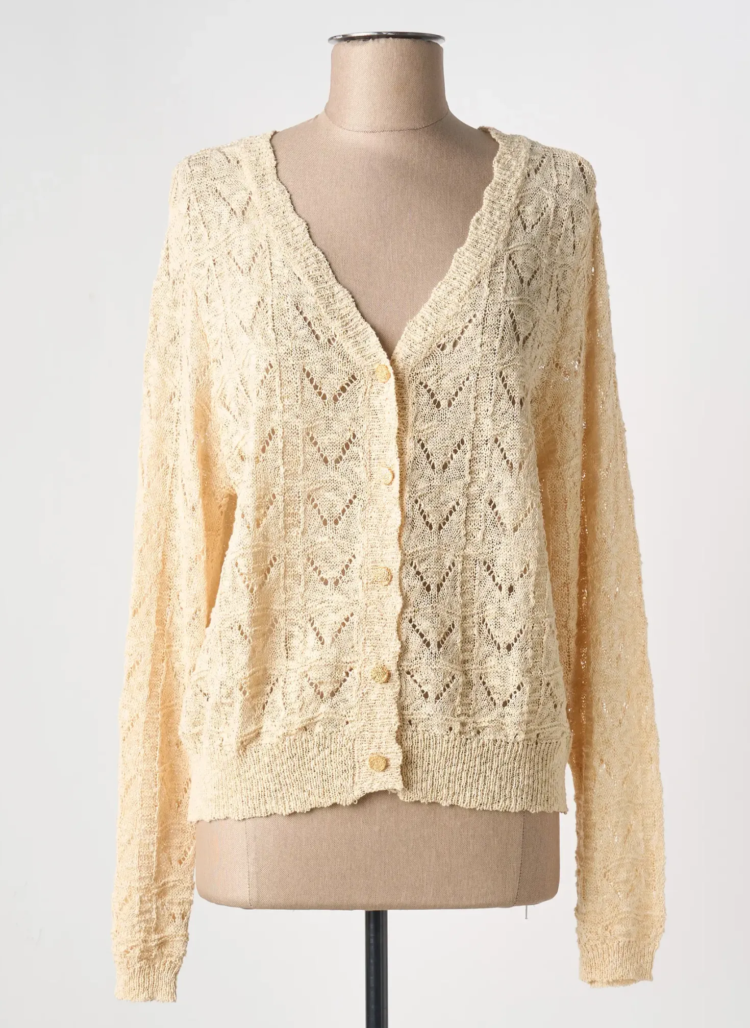 Gilet Manches Longues Esqualo Beige