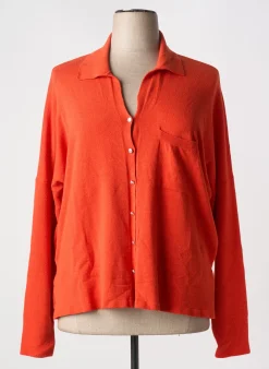 Gilet Manches Longues Eva Kayan Orange