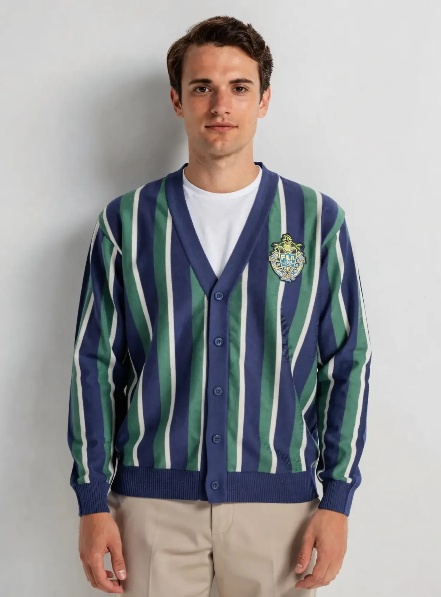 Gilet Manches Longues Fila Bleu