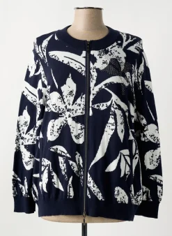 Gilet Manches Longues Frank Walder Bleu