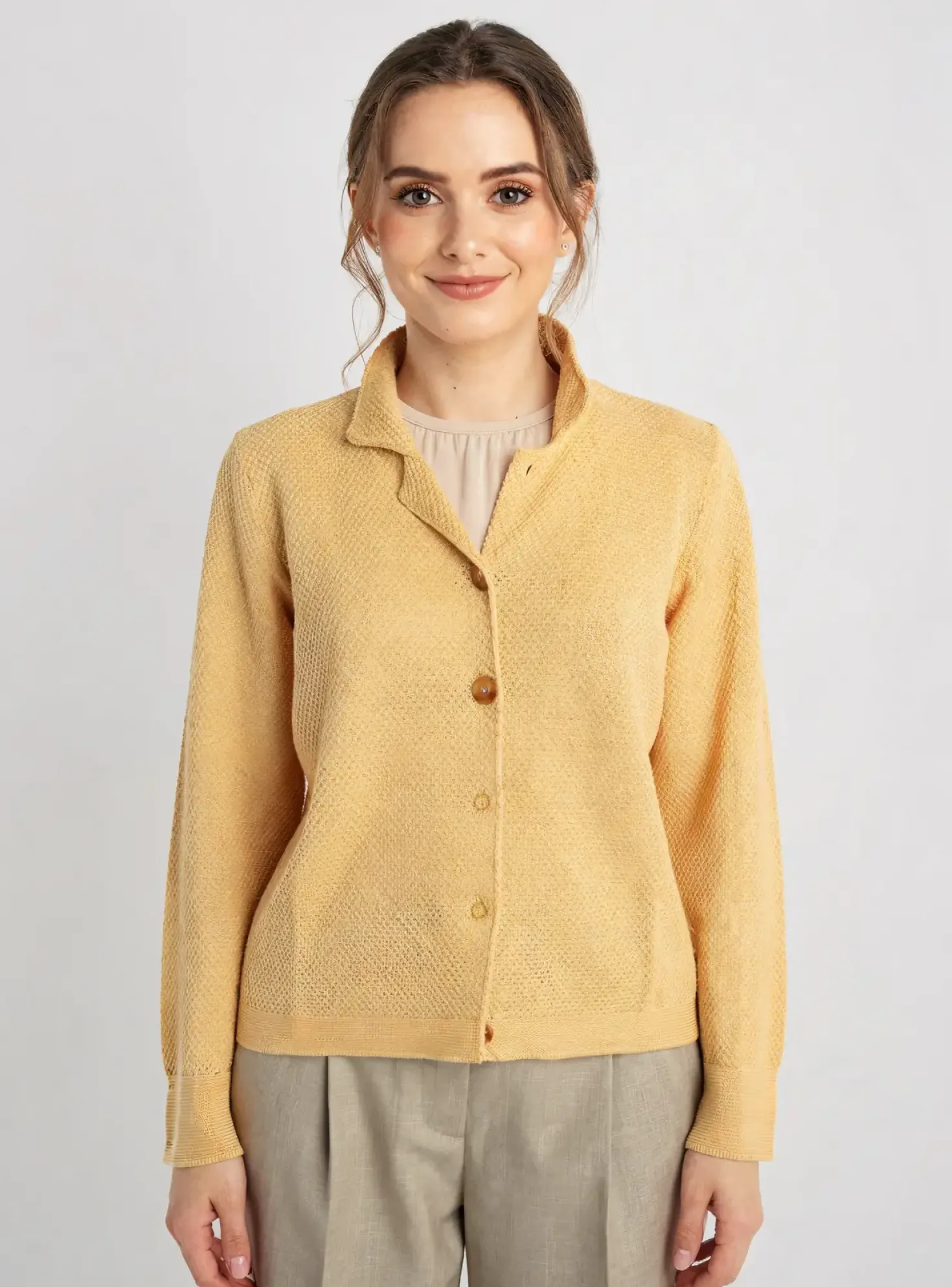 Gilet Manches Longues Frida Madé Orange