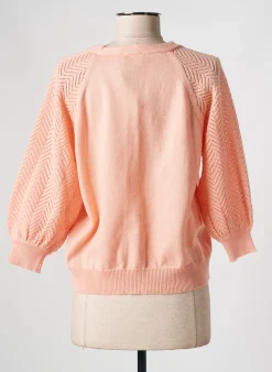 Gilet Manches Longues Julie Guerlande Rose