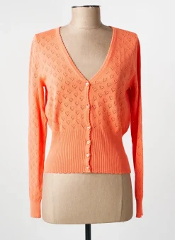 Gilet Manches Longues King Louie Orange