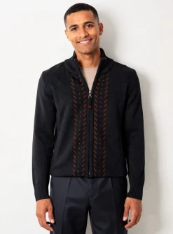 Gilet Manches Longues La Cible Rouge Noir